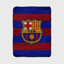 FC Barcelona Strongest Spanish Football Team Fleece Blanket 1