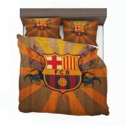 FC Barcelona Super Copa de Espana winning Team Bedding Set 1