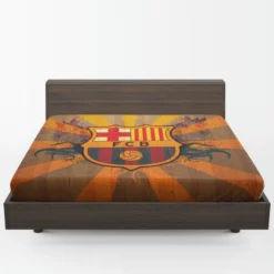 FC Barcelona Super Copa de Espana winning Team Fitted Sheet 1