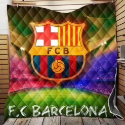 FC Barcelona Top Ranked Football Club Quilt Blanket