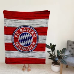 FC Bayern Munich Football Club Logo Fleece Blanket