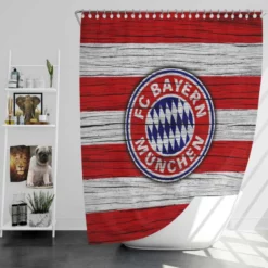 FC Bayern Munich Football Club Logo Shower Curtain