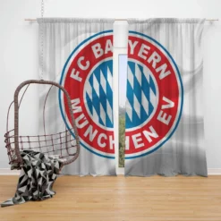 FC Bayern Munich German Football Club Window Curtain