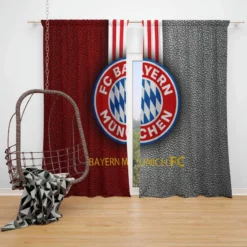 FC Bayern Munich Popular Soccer Team Window Curtain