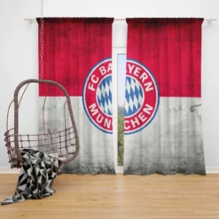 FC Bayern Munich UEFA Champions League Club Window Curtain