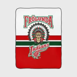 FHC Golden  Frolunda Indians NHL Hockey Fleece Blanket 1