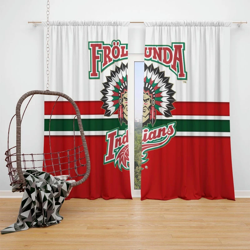 FHC Golden  Frolunda Indians NHL Hockey Window Curtain