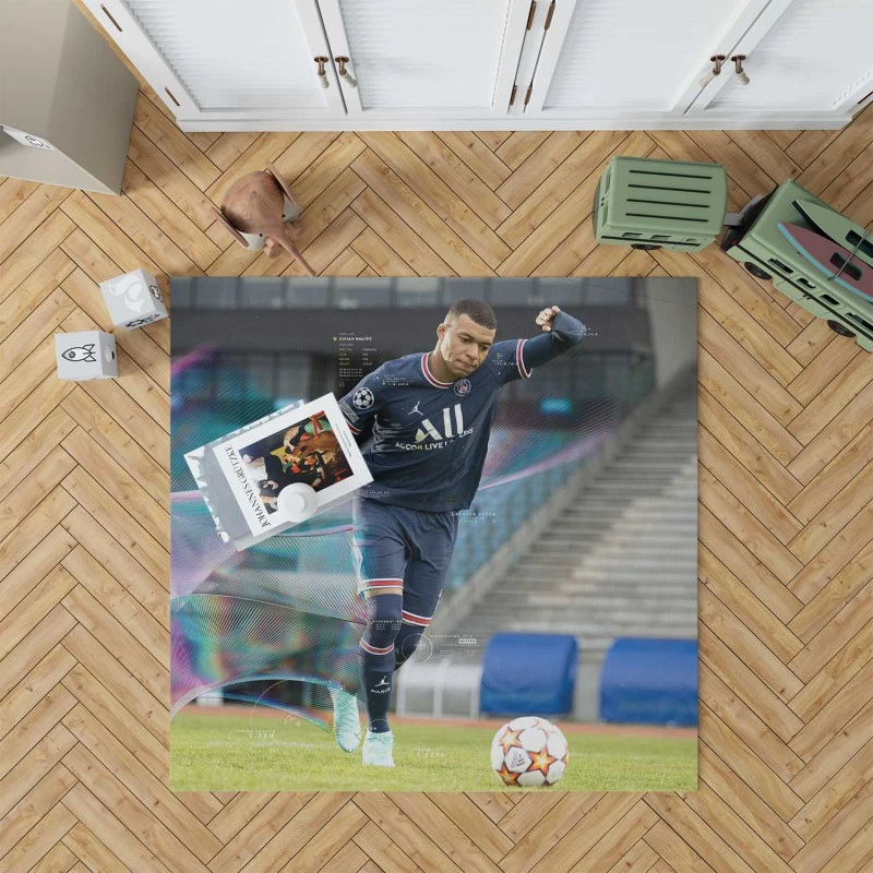 FIFA 22 Kylian Mbappe PSG Game Rug