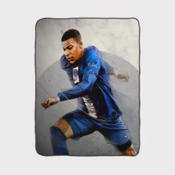 FIFA 23 Kylian Mbappe PSG Football Fleece Blanket 1