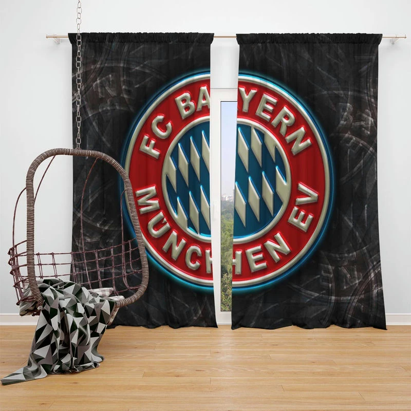 FIFA Club World Cup Winning Team FC Bayern Munich Window Curtain