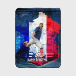 FIFA Football Player Karim Benzema Fleece Blanket 1