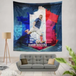 FIFA Football Player Karim Benzema Tapestry