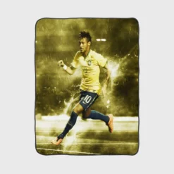 FIFA World Cup Footballer Neymar Fleece Blanket 1