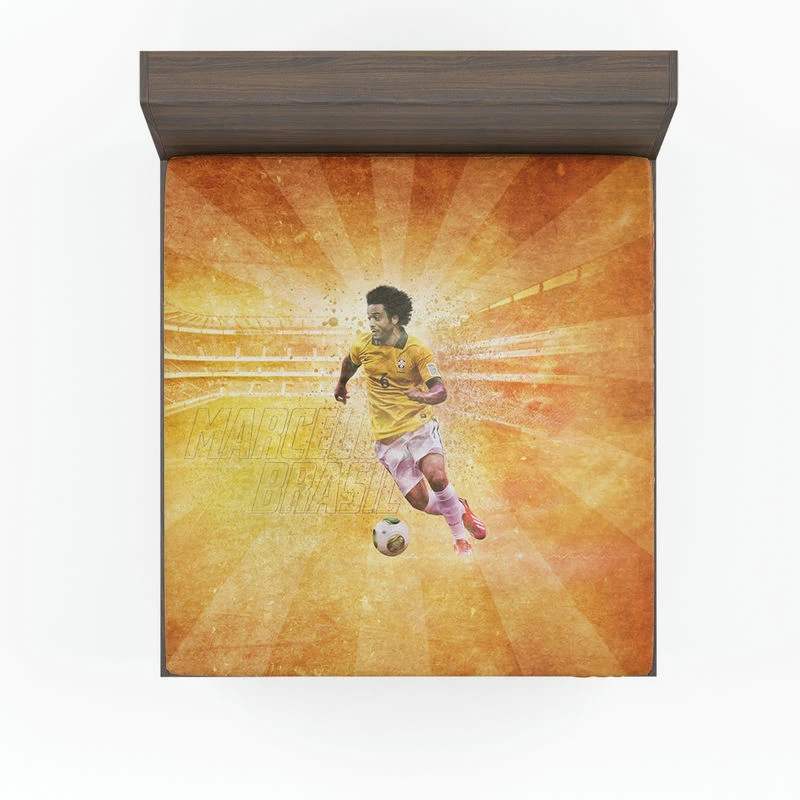 FIFPro World XI Football Player Marcelo Vieira Fitted Sheet