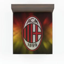 Famous Football Club in Italy AC Milan Fitted Sheet