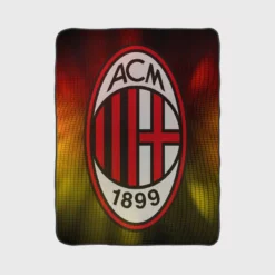 Famous Football Club in Italy AC Milan Fleece Blanket 1