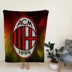 Famous Football Club in Italy AC Milan Fleece Blanket