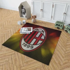 Famous Football Club in Italy AC Milan Rug 1