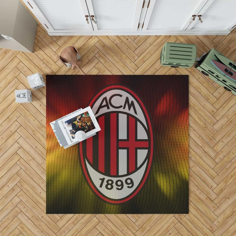 Famous Football Club in Italy AC Milan Rug