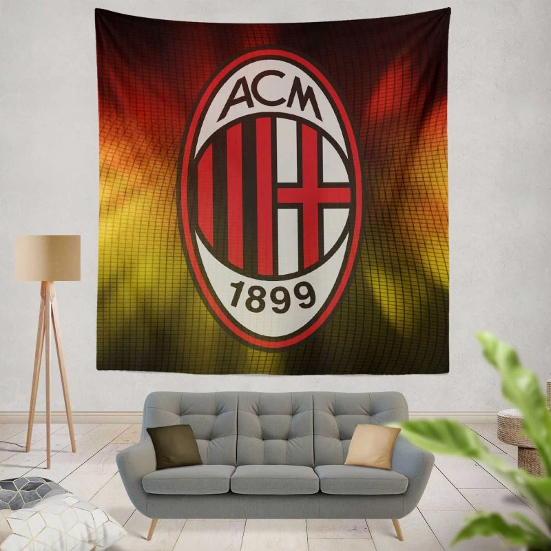 Famous Football Club in Italy AC Milan Tapestry