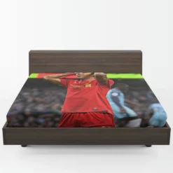 Fast FA Cup Soccer Player Roberto Firmino Fitted Sheet 1