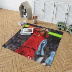 Fast FA Cup Soccer Player Roberto Firmino Rug 1