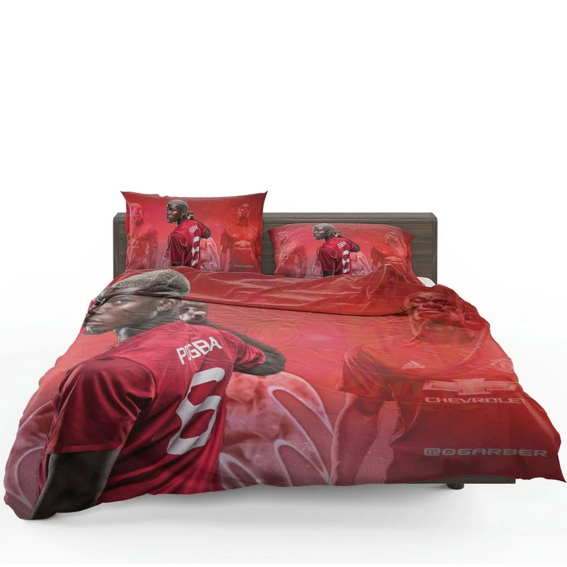 Fast United Football Player Paul Pogba Bedding Set