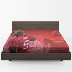 Fast United Football Player Paul Pogba Fitted Sheet 1