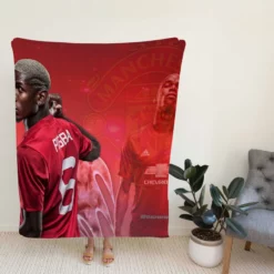 Fast United Football Player Paul Pogba Fleece Blanket