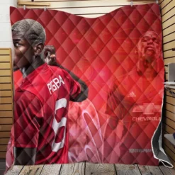 Fast United Football Player Paul Pogba Quilt Blanket