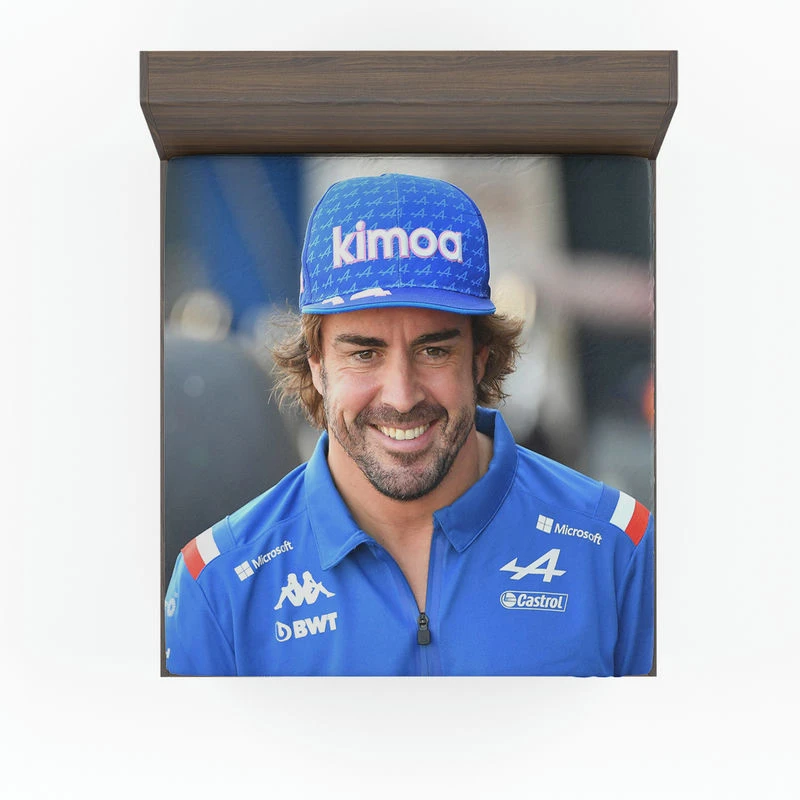 Fernando Alonso Classic Spanish Formula 1 Player Fitted Sheet