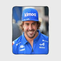 Fernando Alonso Classic Spanish Formula 1 Player Fleece Blanket 1