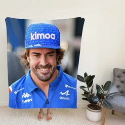 Fernando Alonso Classic Spanish Formula 1 Player Fleece Blanket