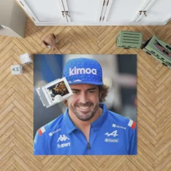 Fernando Alonso Classic Spanish Formula 1 Player Rug