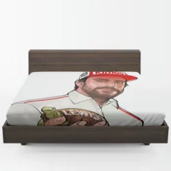 Fernando Alonso Energetic Spanish Formula 1 Player Fitted Sheet 1