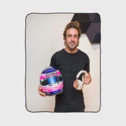 Fernando Alonso Excellent Spanish Formula 1 Player Fleece Blanket 1