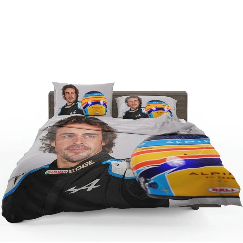 Fernando Alonso Exciting Spanish Formula 1 Player Bedding Set