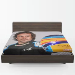 Fernando Alonso Exciting Spanish Formula 1 Player Fitted Sheet 1