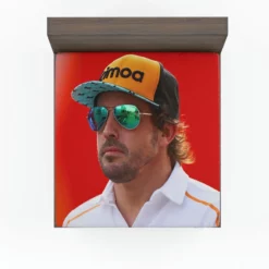 Fernando Alonso Popular Spanish Formula 1 Player Fitted Sheet