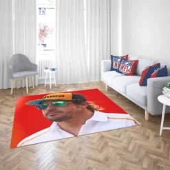 Fernando Alonso Popular Spanish Formula 1 Player Rug 2