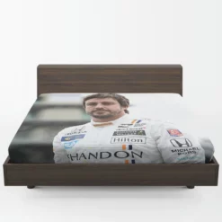 Fernando Alonso Strong Spanish Formula 1 Player Fitted Sheet 1