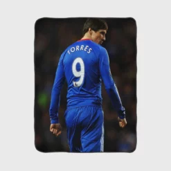 Fernando Torres Active Chelsea Player Fleece Blanket 1