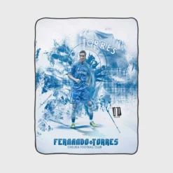 Fernando Torres Chelsea Officiel Player Fleece Blanket 1