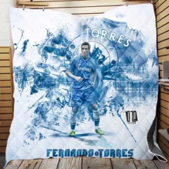 Fernando Torres Chelsea Officiel Player Quilt Blanket