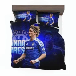 Fernando Torres Energetic Soccer Player Bedding Set 1