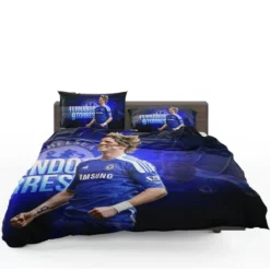 Fernando Torres Energetic Soccer Player Bedding Set