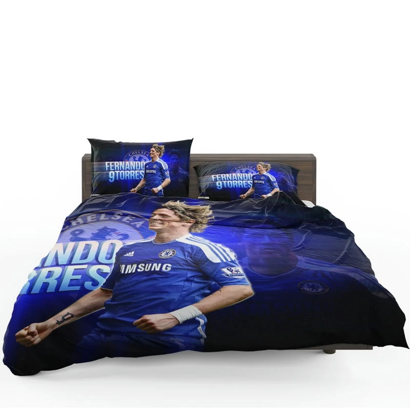 Fernando Torres Energetic Soccer Player Bedding Set