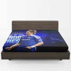 Fernando Torres Energetic Soccer Player Fitted Sheet 1