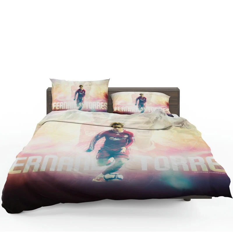 Fernando Torres English League Soccer Player Bedding Set