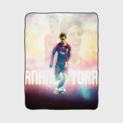 Fernando Torres English League Soccer Player Fleece Blanket 1